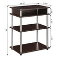 thumbnail image 5 of Convenience Concepts Designs2Go No Tools Printer Stand with Shelves, Espresso, 5 of 6