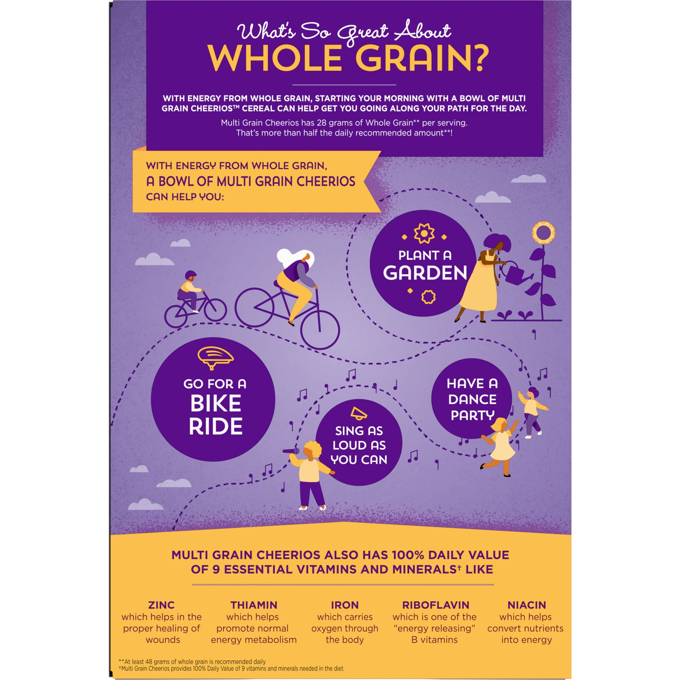 (6 pack) Multi Grain Cheerios, Heart Healthy Breakfast Cereal, Gluten Free, 9 oz