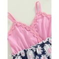 thumbnail image 6 of Franhais Baby Girls Summer Dress with Bow Headband, Daisy Sling Short One-Piece, Toddler Girls High Waist Dress, 6 of 9