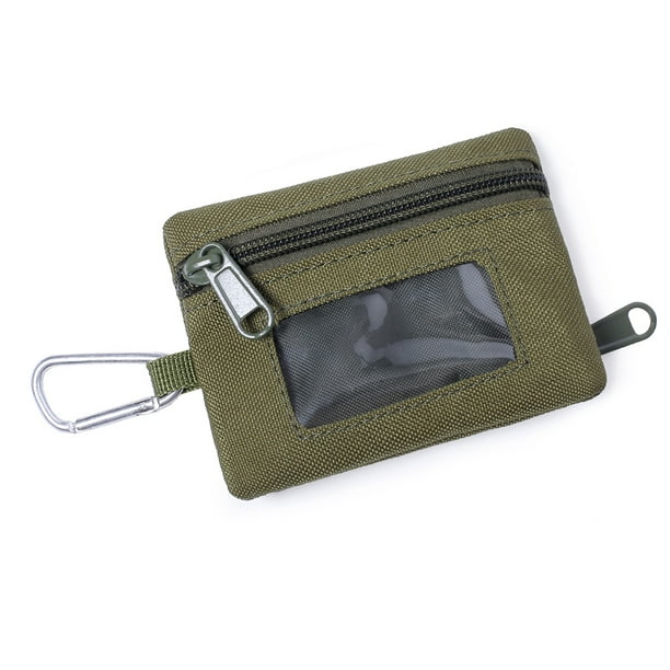 EDC MolleMini billetera de viaje portatil para exteriores billetera con gancho Likrtyny para la cintura con cremallera para guardar Audifonos y llaves Bodega Aurrera en linea