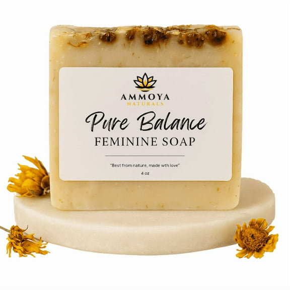 Ammoya Naturals Pure Balance Feminine Soap Bar – 4 oz