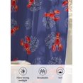 thumbnail image 6 of Sheer Curtains 84 Inches Long 2 Panels Set for Living Room, Navy Blue Coastal Semi Sheer Curtains for Windows, Red Lobster Nautical Ocean Voile Window Treatments Rod Pocket Curtain, 6 of 7