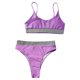 thumbnail image 5 of Bikini de mujer sexy Empalme sólido Traje de baño de dos piezas Traje de baño Conjunto de ropa de playa Fridja  nalpqowj21683, 5 of 7