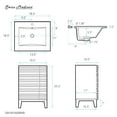 thumbnail image 2 of Cascade 18 in. Black Oak Bathroom Vanity With Black Ceramic Sink Top, 2 of 8