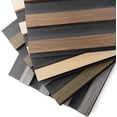 thumbnail image 2 of Wood Slat Wall Panel for Interior Décor  Wood Fluted Acoustic Wall Paneling for Living Room Bedroom Home Office   Walnut, 2 of 4