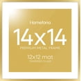 thumbnail image 1 of Marco de fotos Homeforia Gold Metal 14x14 con vidrio templado, 1 of 9