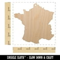 thumbnail image 2 of France Country Solid Wood Holiday Christmas Tree Ornament Unfinished DIY Pre-Drilled Craft, 2 of 7