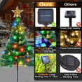 thumbnail image 5 of Fohil Solar Garden Lights Christmas Tree Snowflake Waterproof, 8 Mode Colorful LED 4 Pack, 5 of 7