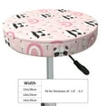 thumbnail image 4 of Fotbe Cute Cartoon Panda Stool Covers Round,Waterproof Round Bar Stool Covers Bar Chair Covers Washable Stool Cushion Slipcover for 12-14 Inch Chair-14 inch, 4 of 7