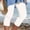 White, variant on Capris Yoga Pants for Women High Waisted Capris Casual Elastic Leggings Workout Running Pants