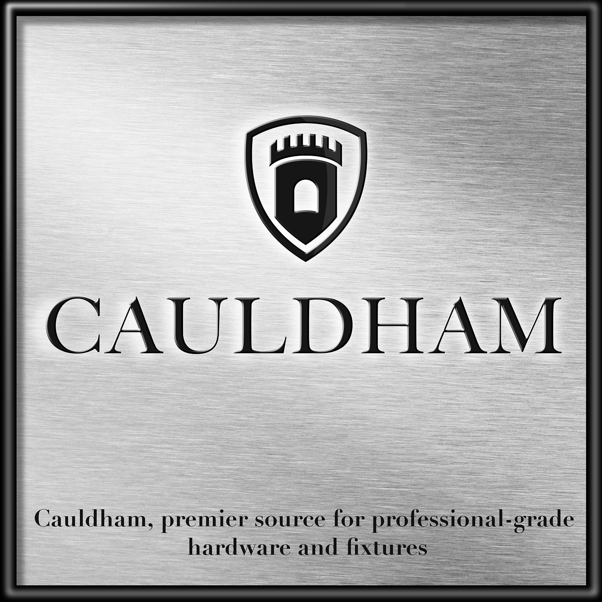 Cauldham 10 Pack Solid Kitchen Cabinet Pulls Handles (6-5/16" Hole Centers) - Modern Thin Profile Drawer/Door Hardware - Style M255 - Polished Chrome