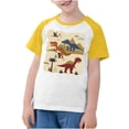 thumbnail image 3 of RXIRUCGD 2025 Vêtements d'Été pour Enfants Tout-Petits Garçons Filles Mode Mignon Col Rond Imprimé Manches Courtes Haut, 3 of 7