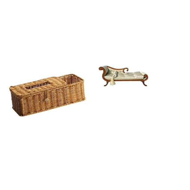 Caja De Pañuelos Multifuncional Con Diseño De Sofá En Miniatura, Soporte Para Control Remoto, Organizador De Escritorio De Cama De Madera Para Dormitorio, Cocina Y Decoración De Casa De