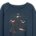 thumbnail image 3 of Disney Winnie The Pooh - Tigger, Pooh, Eeyore, & Piglet Christmas Crew - Women's Lightweight French Terry Long Sleeve Shirt, 3 of 5