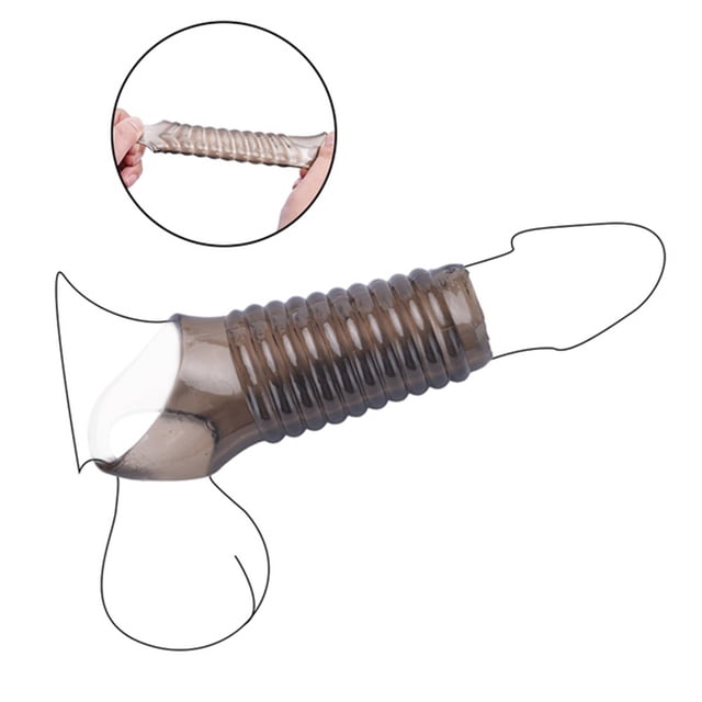 Funda para pene para hombre, extensión de hilo, mangas para pene, calcetín, condones reutilizables
