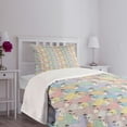 thumbnail image 5 of Ambesonne Teen Room Quilted Bedspread Set 2 Pcs, Alpacas, Twin Size, Multicolor, 5 of 6