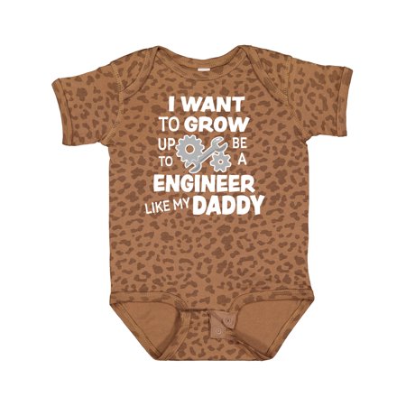 

Inktastic I Want to Grow Up to Be a Engineer Like My Daddy Gift Baby Boy or Baby Girl Bodysuit