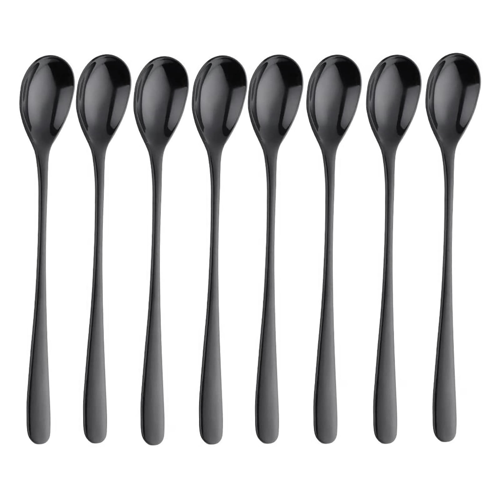 Buyer Star 12 Pieces Black Teaspoons 5.5-Inch Mini Coffee Spoons Stainless Steel Sugar Demitasse Espresso Spoons 