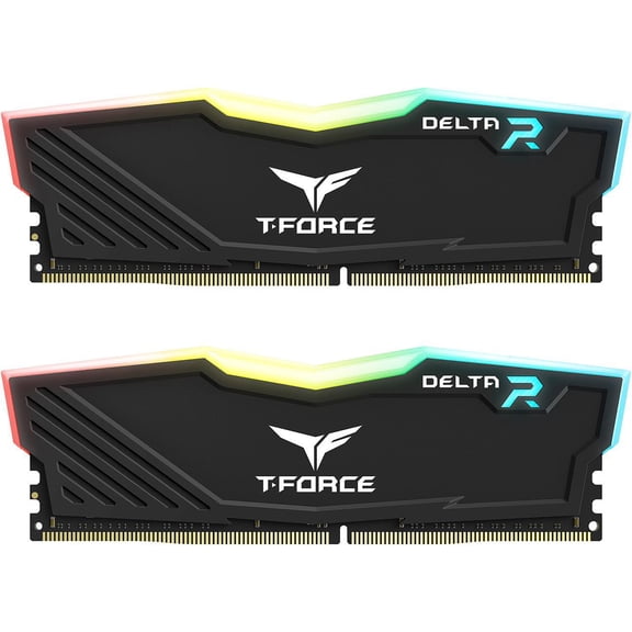 Team T-Force Delta RGB 16GB (2 x 8GB) 288-Pin PC RAM DDR4 3200 (PC4 25600) Desktop Memory Model TF3D416G3200HC16FDC01