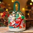 thumbnail image 1 of Reusable Velvet Santa Drawstring Bag for Holiday Party Decorations and Festive Candy Packaging, 1 of 5