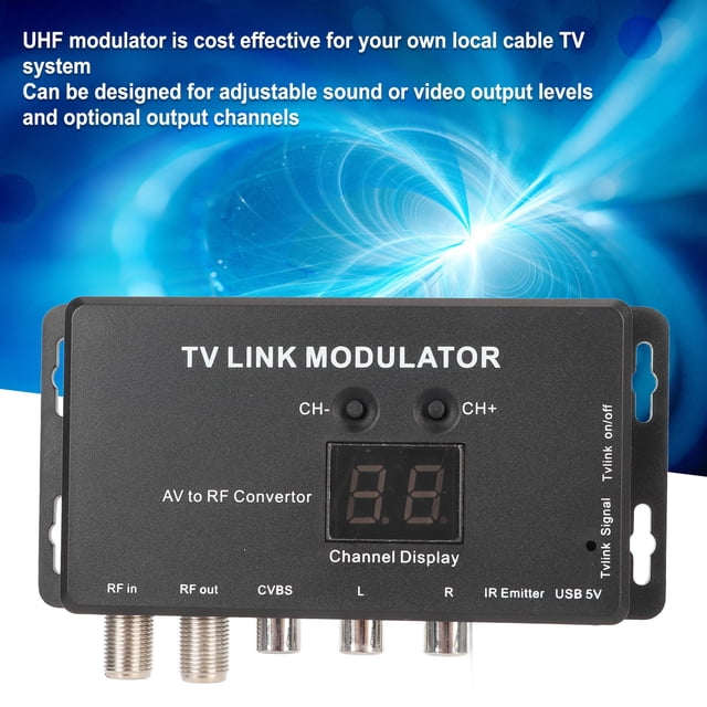 Modulateur de Lien TV IR Extension, Modulateur UHF Modulateur de Lien TV Finition de Luxe
