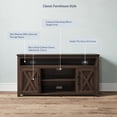 thumbnail image 4 of BELLEZE TV Stand Media Entertainment Center Console - Corin (Dark Walnut), 4 of 7