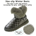 thumbnail image 4 of Womens Winter Snow Boots Warm Comfortable Fur Lined Waterproof Mid-Calf Ankle Boots Outdoor Non-slip Short Boots, 4 of 7