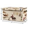 thumbnail image 2 of Wild West Cowboy Storage Fabric Toy Box by Sweet Jojo Designs, 2 of 4