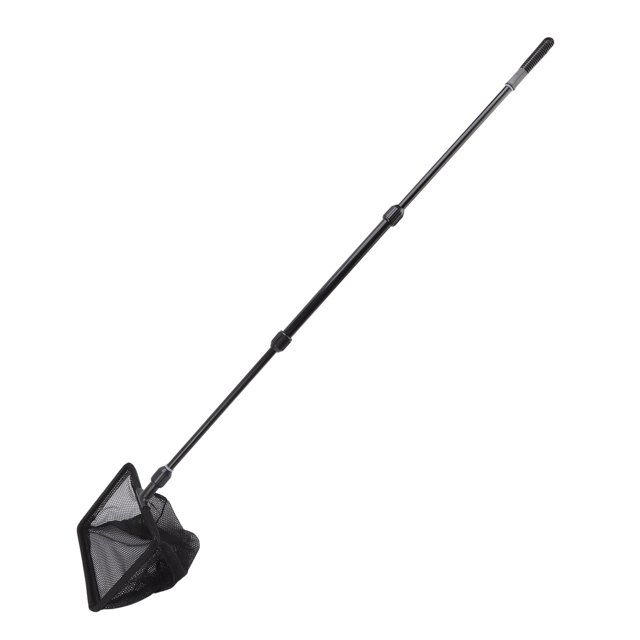 Spptty Aquarium Kit, Brosse à Longue Poignée d'Aquarium, Outils de Réservoir de Poisson Aquarium Kit Comprend des Tiges Télescopiques Brosse Racleur d'Algues Filet de Pêche Râteau de Sable