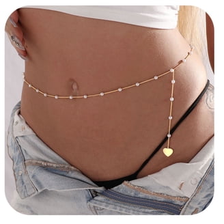Gold Tone Metal Chain Waist Belt‎ Charm Up To 45\