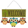 thumbnail image 1 of Bienvenida De Búho, Cartel De Puerta, Cartel Colgante De Pared Para Puerta Delantera, Decoración Del Hogar Speravity HA039904-03, 1 of 6