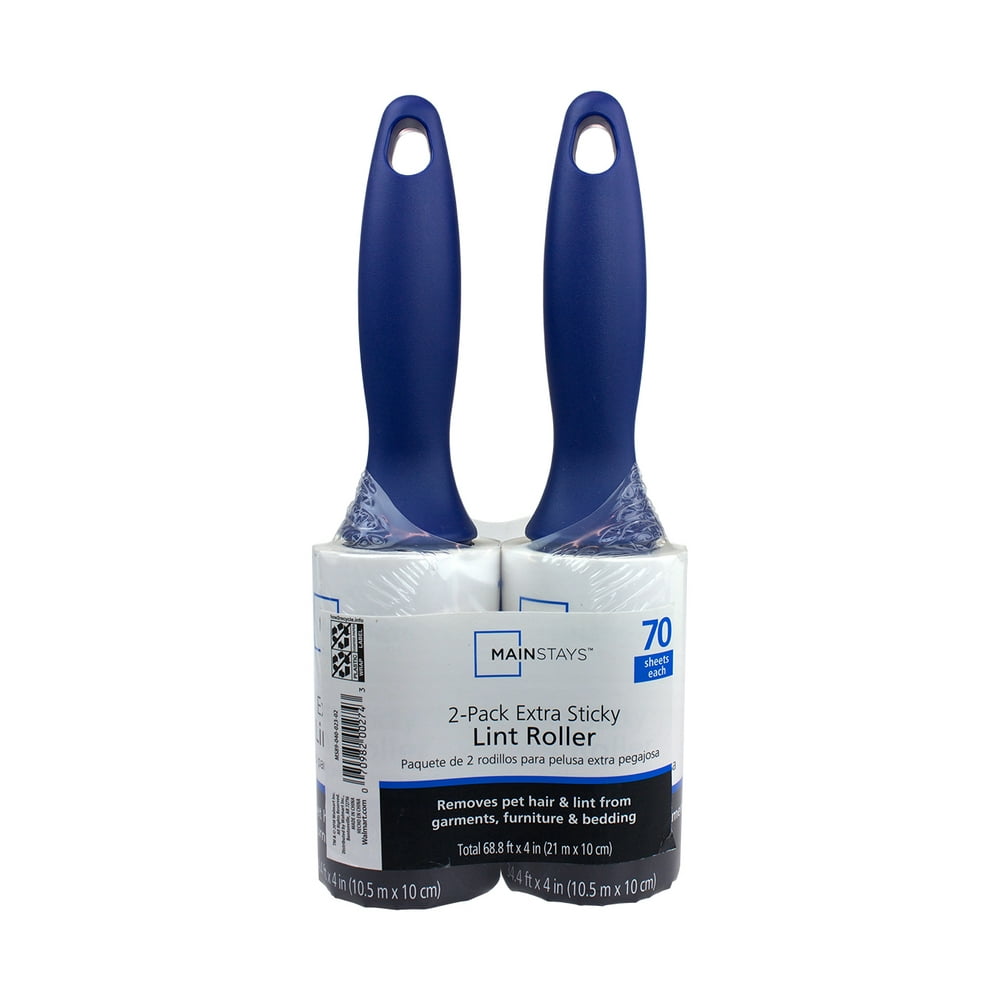 Mainstays Lint Roller 70 Layer 2 pack