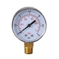 thumbnail image 1 of Manomètre Basse Pression pour Carburant Air Hydraulique 50mm 0/15 PSI 0/1 Bar 1/4 BSPT, Performance Durable, 1 of 6