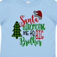 thumbnail image 4 of Inktastic Santa is Promoting Me to Big Brother Green Plaid Tree Boys Toddler T-Shirt, 4 of 5