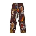 thumbnail image 5 of Sigee A Cup Of Black Coffee On A Saucer Print Men's Pajama Pants - Soft Lounge Sleep Bottoms with Elastic Waistband and Pockets-X-Large, 5 of 9