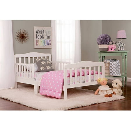 Dream On Me Classic Design Toddler Bed, White