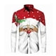 thumbnail image 2 of Camisas navideñas para hombre, camisas de manga larga con botones para fiesta de Papá Noel, camisas de calle para exteriores, camisa elástica de invierno con cuello vuelto, 2 of 5