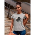 thumbnail image 2 of Abstract Heart W Paint T-Shirt Women -Image by Shutterstock, Female Medium, 2 of 4