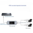 thumbnail image 2 of 1 POE 2 Out 100M Standard POE 100M Rallonge Réseau Cascad Répéteur Rj45 Conforme IEEE 802.3AT/AF pour Caméra IP, 2 of 7
