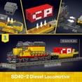 thumbnail image 3 of Set de construcción Mould King 12027, locomotora diésel con remolque, 1170 piezas, 3 of 7