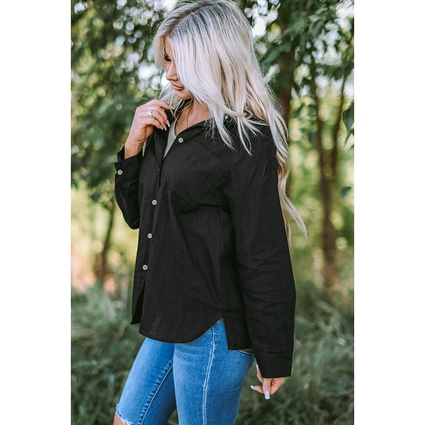 Outfit Blusa Negra Mujer De Vestir Mezclilla Pantalon Para Blusa