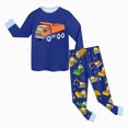 thumbnail image 6 of Gibobby Toddler Baby Boy Fall Winter Clothes 0-24Months 2t 3t 4t Color Block Long Sleeve Sweatshirt Tops Joggers Pants Outfit Sets(3-4 Years,Blue), 6 of 6