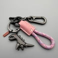 thumbnail image 5 of Weseecase Keychain, Aluminum Alloy Dinosaur Charm Paired with a Hand-Woven Bracelet, Mini Dinosaur Keychain, 5 of 8
