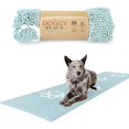 thumbnail image 1 of GFDYREE Microfiber Dog Mat for Muddy Paws, 8' x 2' Light Blue with Paw Print - Non-Slip, Absorbent and Quick-Drying Dog Paw Cleaning Mat, Washer and Dryer Safe - Hallway Runner, 1 of 7