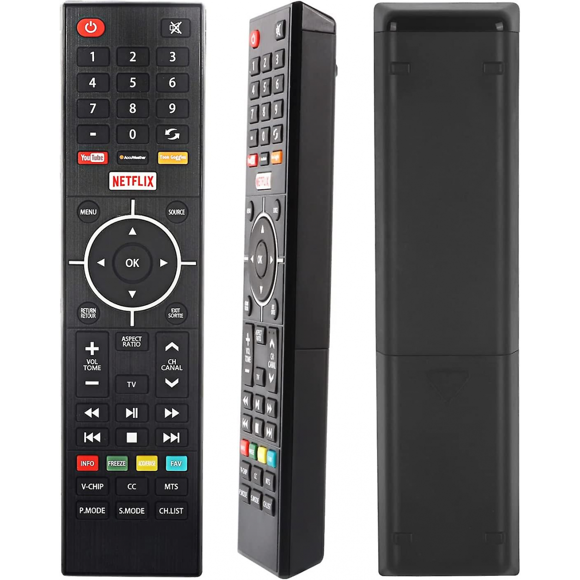 New Replacement Remote For Westinghouse Element Tv We50ub4417 We55ub4417 Wd40fb2530 Elsw3917bf E4sft5017 E4sta5017 Elsj5017 Led Smart Ultra Hd 4k Tv