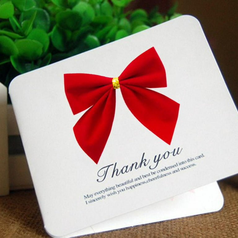  SOLUSTRE 20pcs Latte Art Red Bows for Gift Wrapping