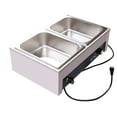 thumbnail image 5 of 2-Pan 1500W Commercial Electric Food Warmer Buffet Steam Table Stainless Steel, 5 of 14