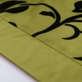 thumbnail image 4 of PiccoCasa Flower Blossom Flocked Damask Table Runner Home Decor, 76"X11", Green, 4 of 7