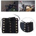 thumbnail image 4 of Cubierta de empuñaduras de mano Macarena para motocicleta cuero PU Negro, 4 of 8