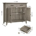 thumbnail image 2 of Homfa Kitchen Storage Cabinet, Sideboard Buffet Coffee Bar with 2 Drawers and 2 Doors for Dining Room Living Room, Gray, 2 of 7